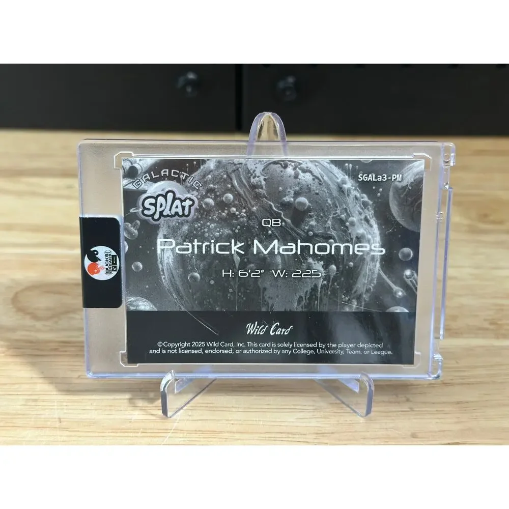 2025 Wild Card Galactic Splat Patrick Mahomes SGALa3-PM 1 Of 1